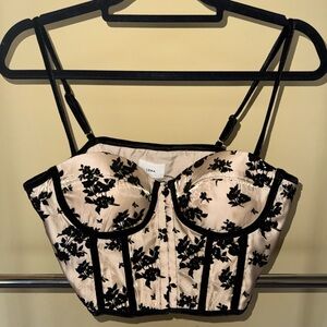 NWOT Lena Bustier Top in Champagne
